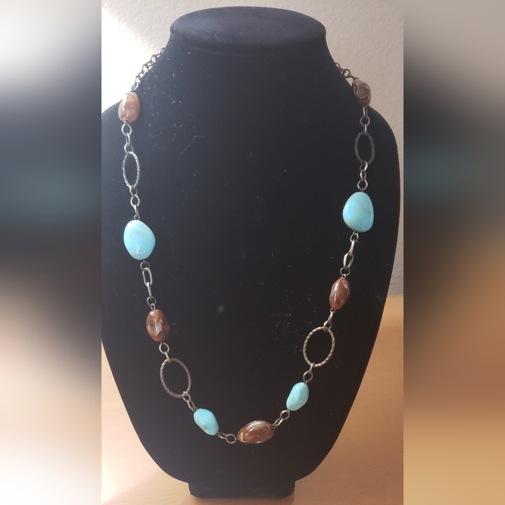 Long necklace & earrings set